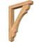 Ekena Millwork Olympic Arts and Crafts Smooth Bracket w/ Offset Brace, Western Red Cedar, 5 1/2"W x 32"D x 40"H BKT0604X32X40OLY03SWR - alternate 1
